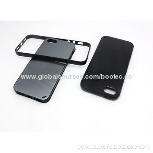 TPU Protective Case for iPhone 5S, Metal Pattern, Fashionable and Elegant
